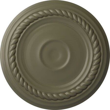 Ekena Millwork Small Alexandria Ceiling Medallion (Fits Canopies up to 4 5/8"), 7 7/8"OD x 3/4"P, Spartan Stone CM07ALSSF